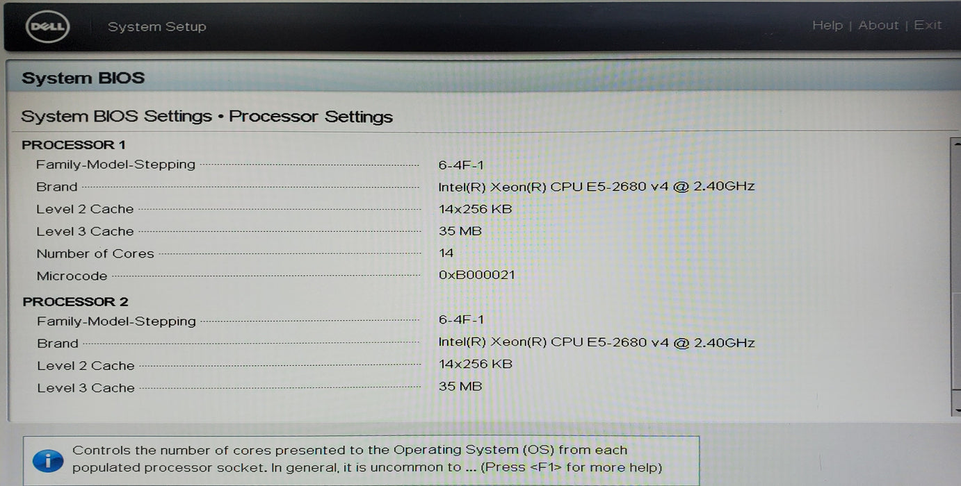 Dell EMC VxRail E460 - 2x Xeon E5-2680 v4, 16GB DDR4, HBA330 Mini - No HDD