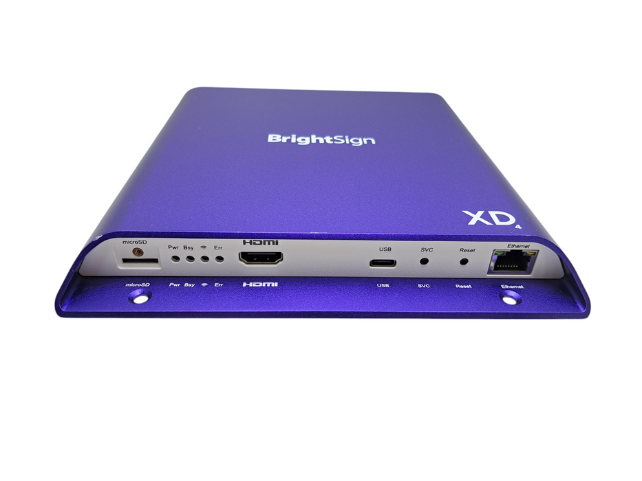 BrightSign XD1034 Expanded I/O Player, H.265, True 4K, Dual Video XD4 *READ*