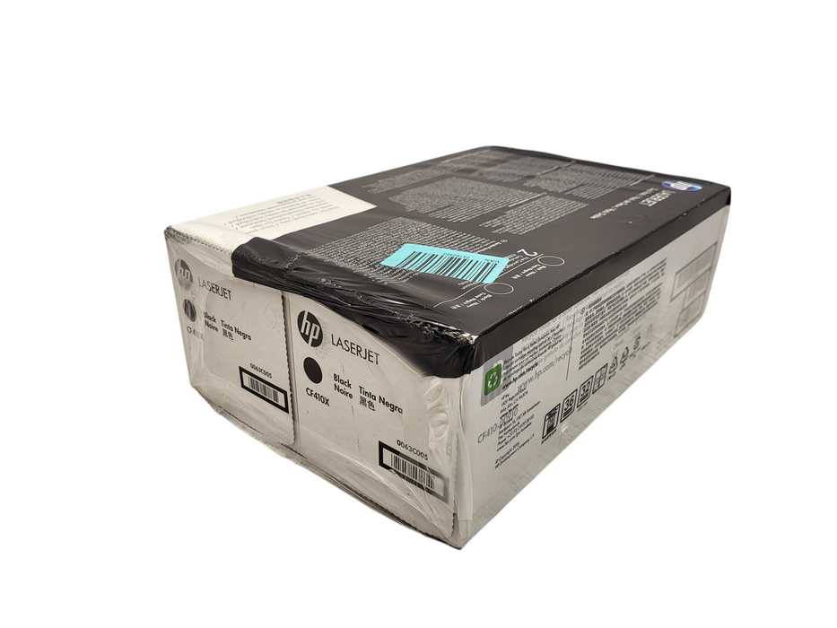 Lot of 2x HP 410X (CF410X) LaserJet Black Toner Cartridge - Sealed