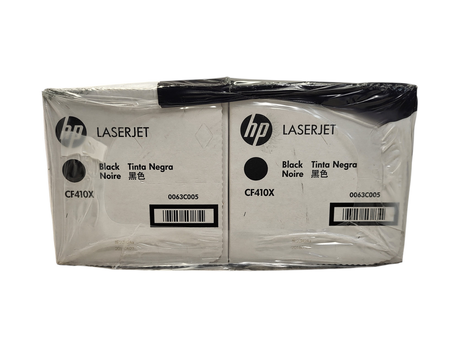 Lot of 2x HP 410X (CF410X) LaserJet Black Toner Cartridge - Sealed