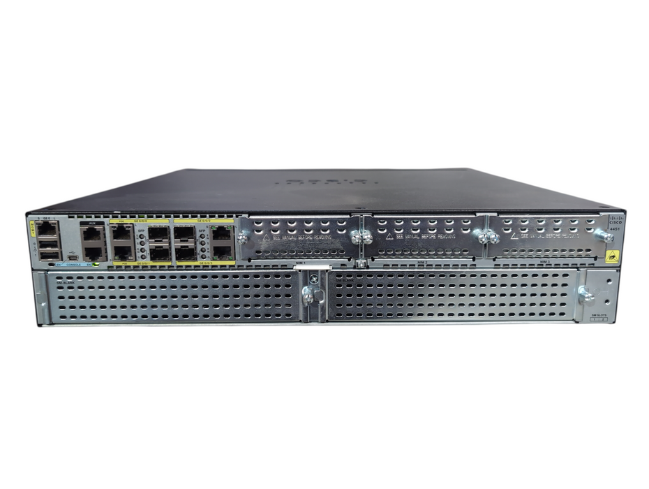 CISCO ISR4451-X/K9 v10 4 Port Gigabit Security Router w/ 2x PSU