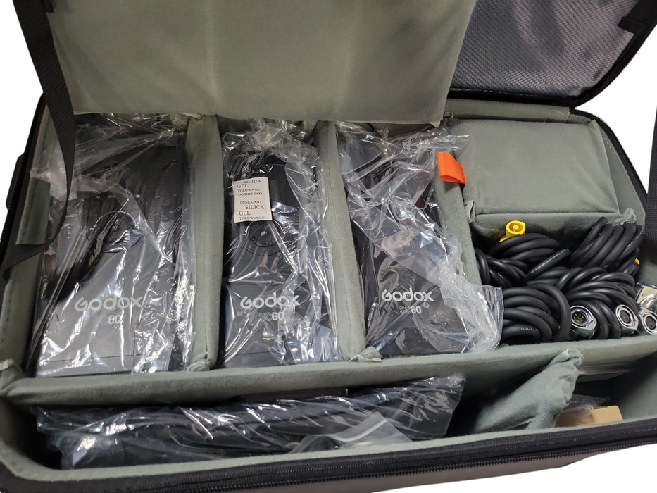 Open-Box Godox S60 LED Focusing 3-Light Kit with bag