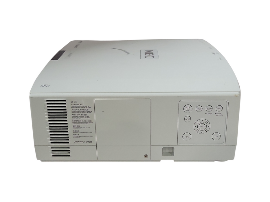 NEC NP-PA853W LCD Projector, No Lens, No remote, READ