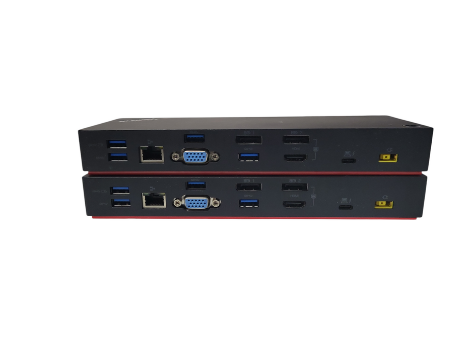 LOT of 2x Lenovo ThinkPad Thunderbolt 3 Dock Type 40AC DBB9003L1