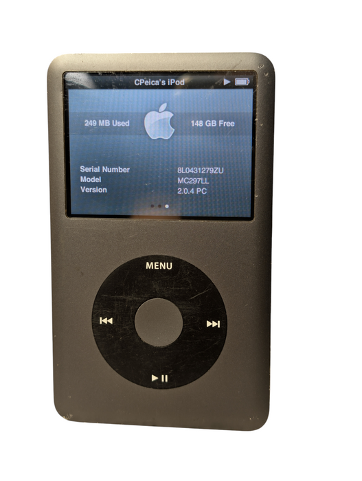 Apple iPod Classic A1238 2008 Click Wheel 120GB Storage