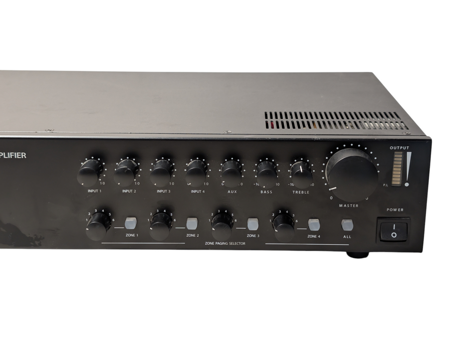 AMX SA-6120S PA Mixer 4 Zone Power Amplifier 120W RMS 70V 100V