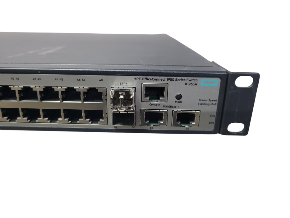 HPE JG963A OfficeConnect 1950-48G-2SFP+ 2XGT-PoE+ Switch