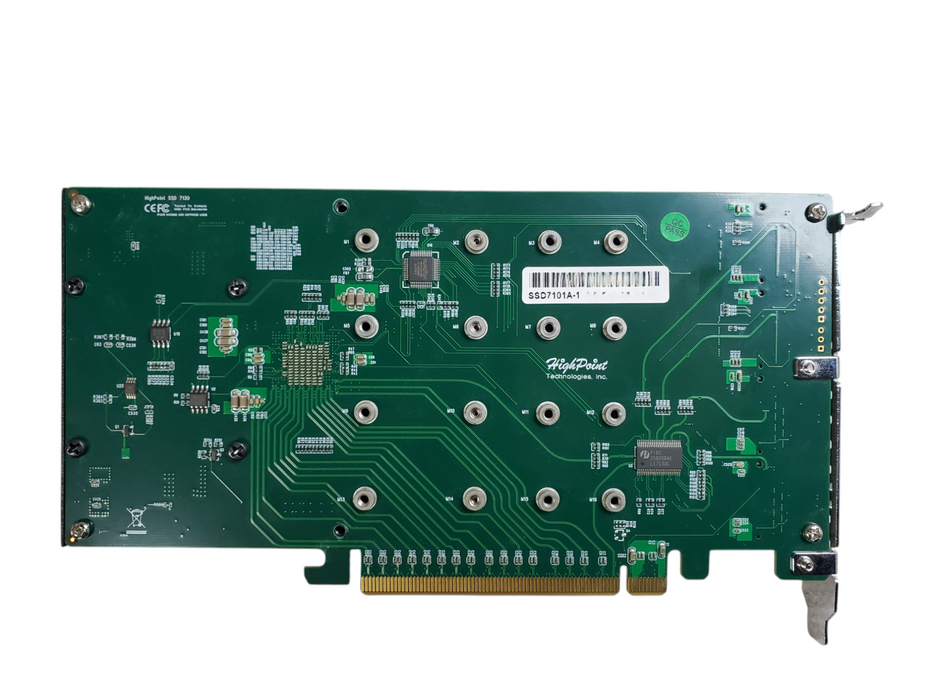 HighPoint SSD7101A-1 PCIe RAID Controller Card 4-Port M.2 NVMe - No SSD