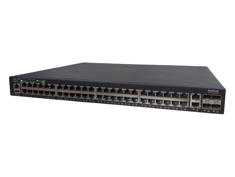 Ruckus ICX7150-48PF 48-Port PoE+ Gigabit Switch 4x10G SFP+ L3 Licensed