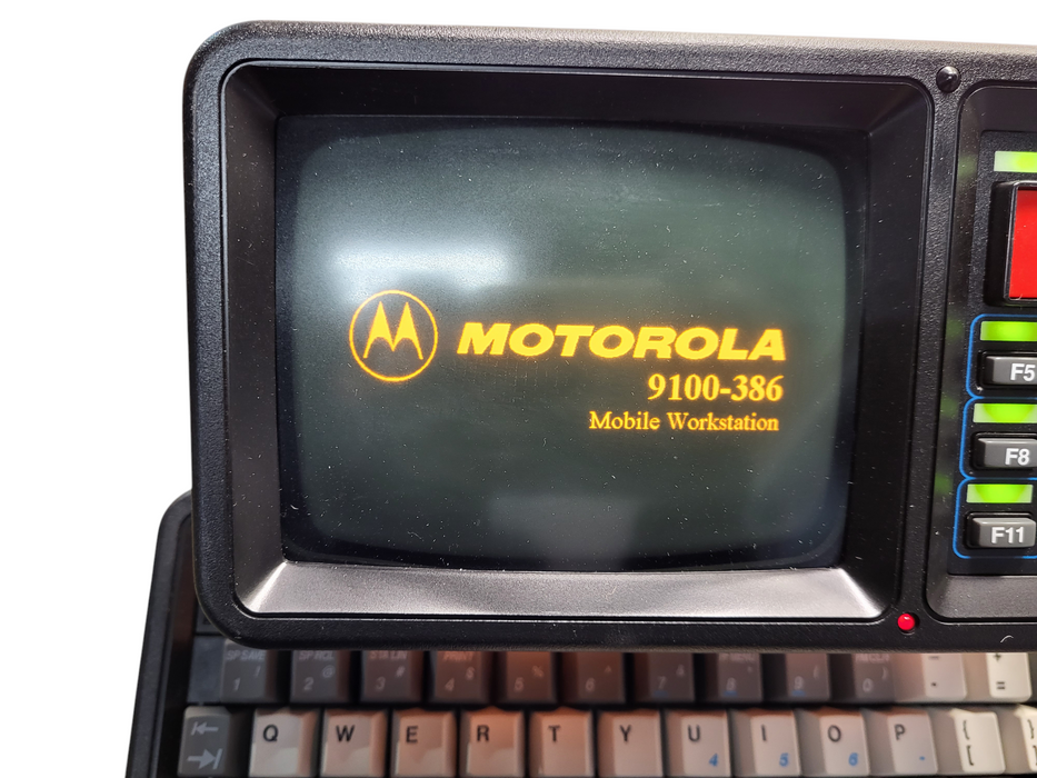 Vintage Motorola MDT-9100 Mobile Data Termial 9100-386 Mobile Workstation