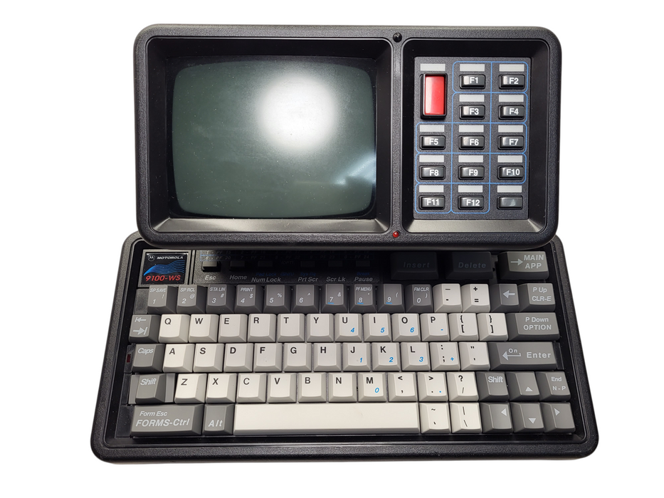 Vintage Motorola MDT-9100 Mobile Data Termial 9100-386 Mobile Workstation