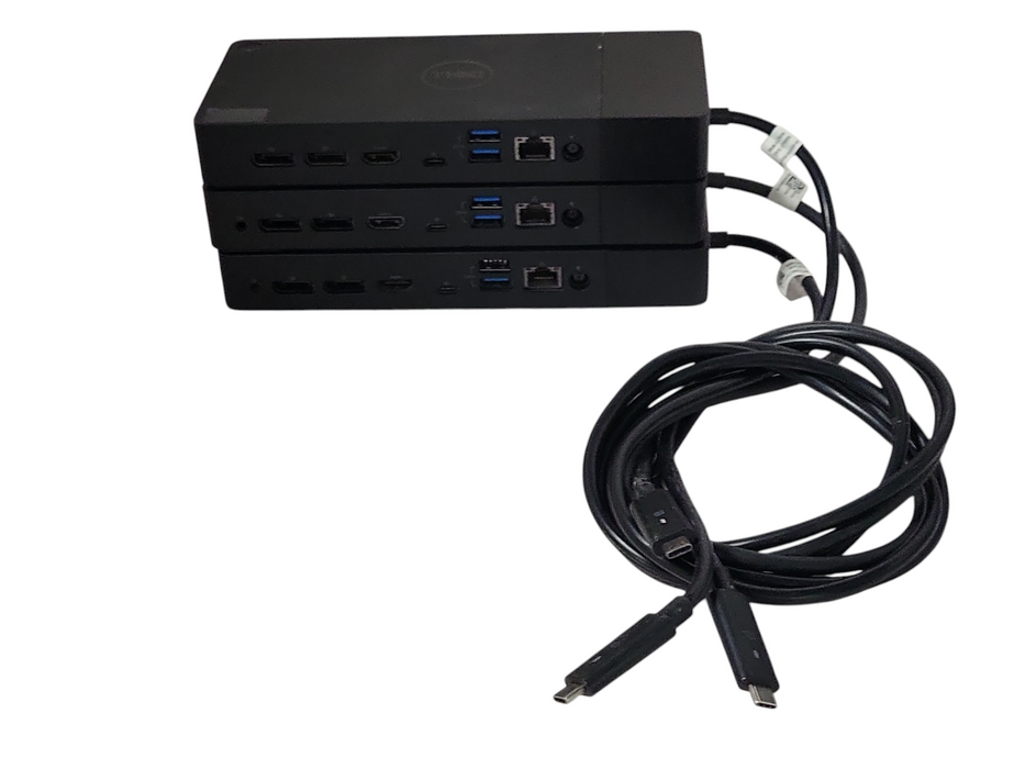 Lot of 3x Dell WD19/WD19S USB-C Docking Station K20A K20A001, No Power adapter