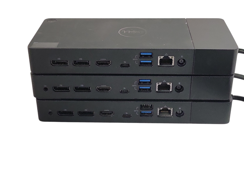 Lot of 3x Dell WD19/WD19S USB-C Docking Station K20A K20A001, No Power adapter