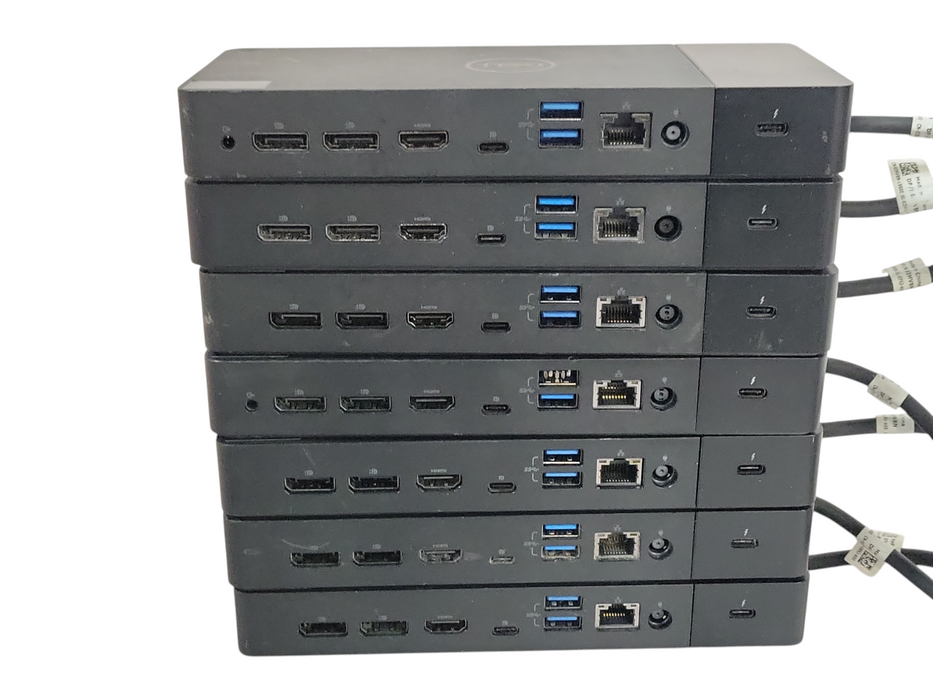Lot of 7x Dell WD19TB/WD19TBS K20A001 USB-C Docking Station, READ
