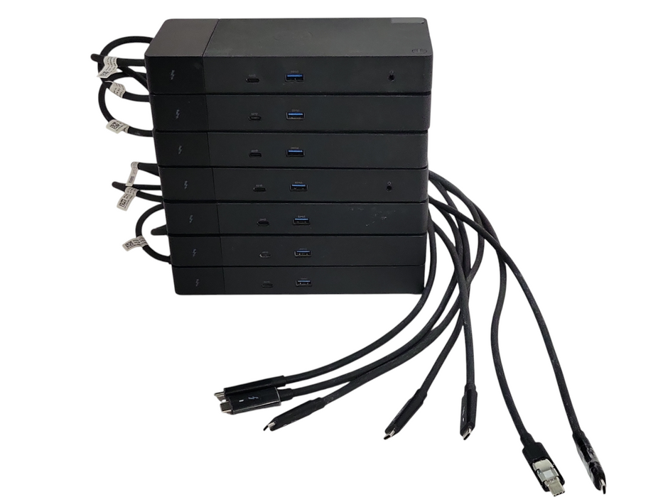 Lot of 7x Dell WD19TB/WD19TBS K20A001 USB-C Docking Station, READ