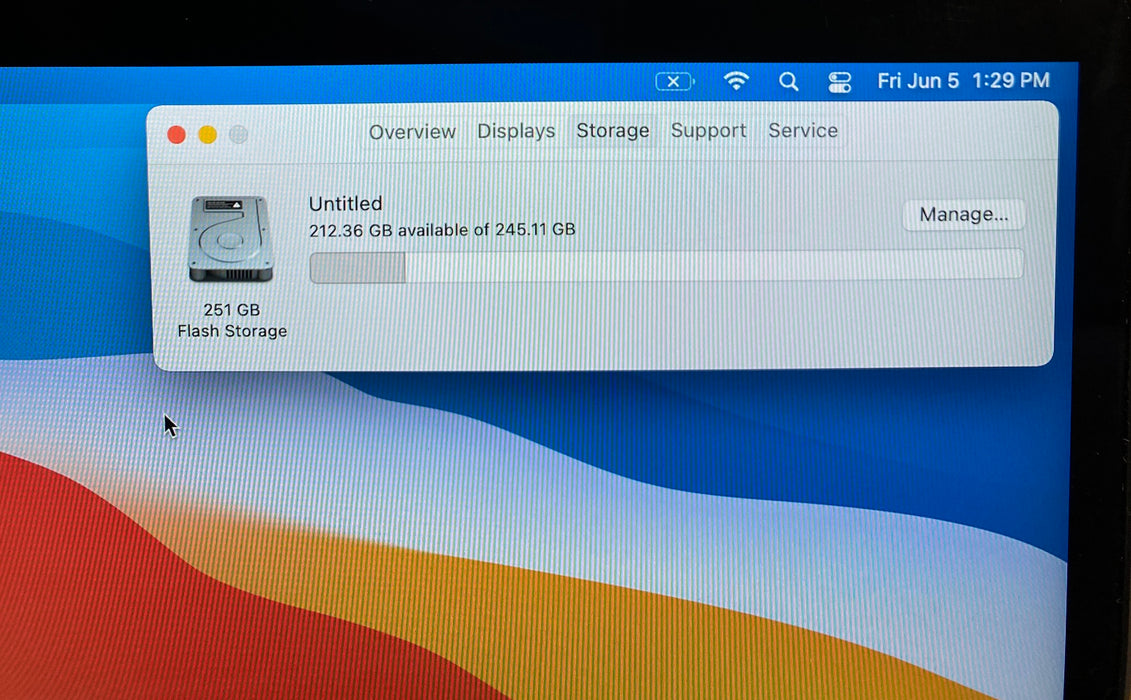 Apple MacBook Air 13" M1 2020 8GB RAM 256GB SSD Faulty Battery READ!