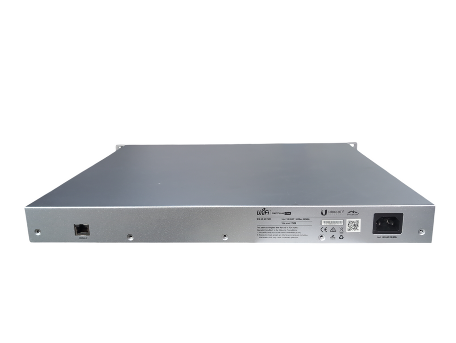 Ubiquiti UniFi 48 PoE 750W (US-48-750W) 48-Port Gigabit Managed Switch, READ