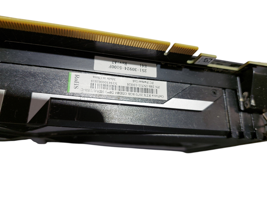 GeForce RTX 2070 8GB GDDR6 DP 3 / HDMI / USB-C PN: 288-1N511-130LH