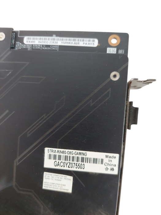 ASUS Strix ROG Strix-RX480-O8G-Gaming 8GB GDDR5