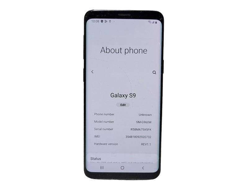 Samsung Galaxy S9 64GB (SM-G960W) READ $