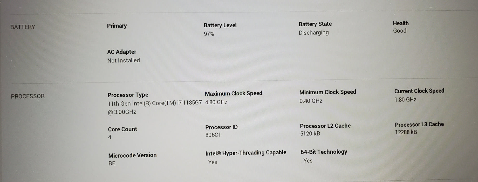 Dell Latitude 5420 i7-1185G7 16GB DDR4 256GB NVMe