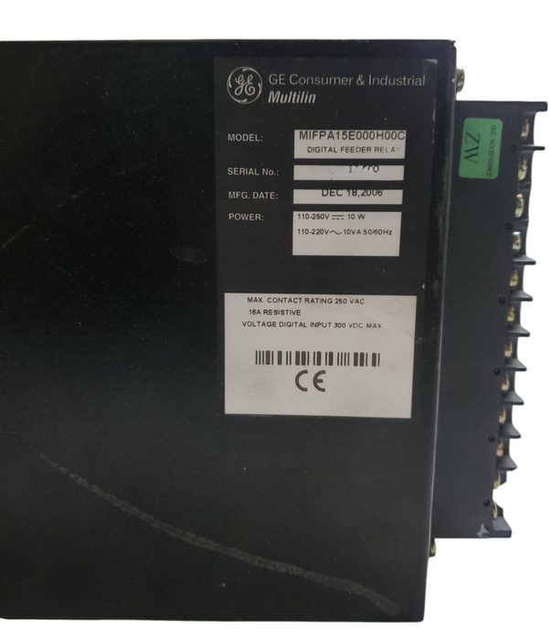 GE Multilin MIFPA15E000H00C Digital Feeder Relay *READ*