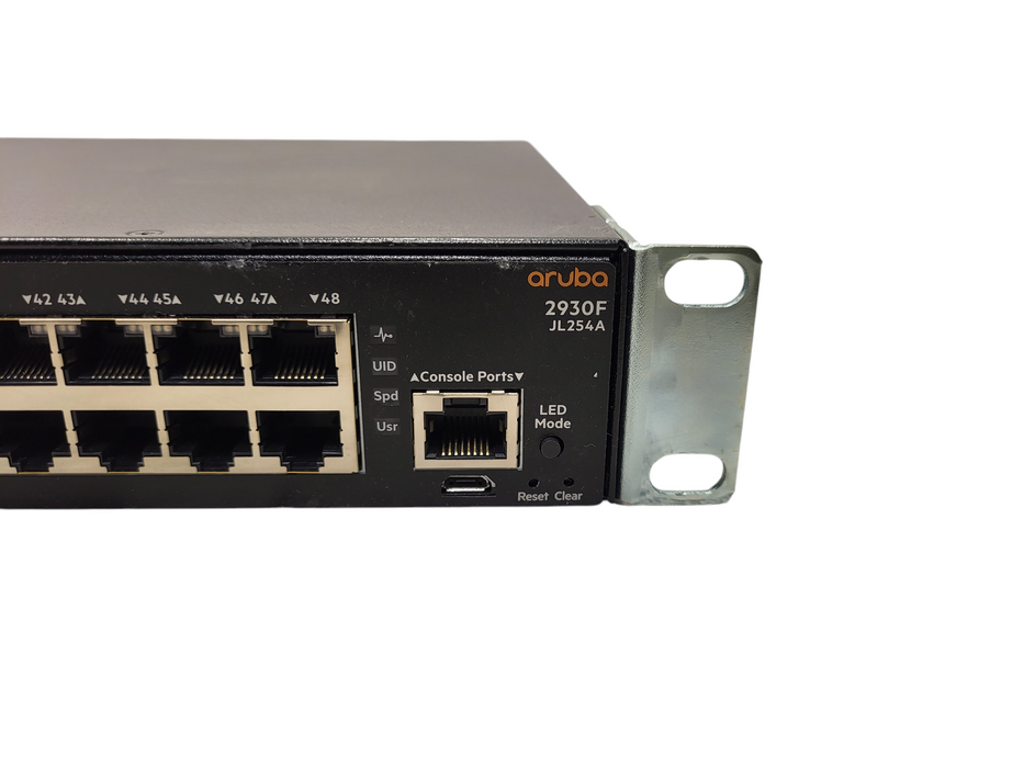 HP Aruba 2930F 48-Port Gigabit Ethernet Managed Switch JL254A w/ Rack Ears