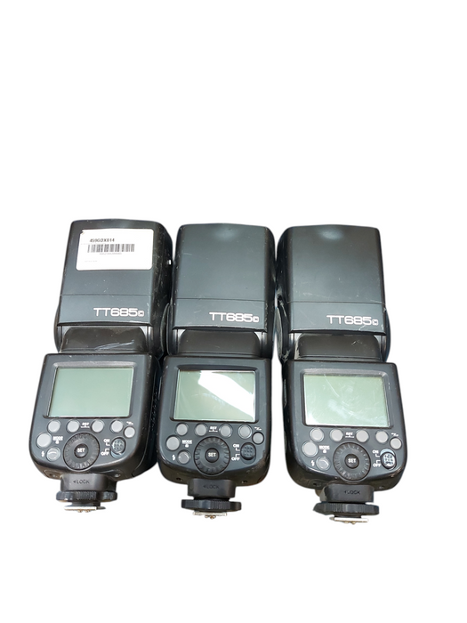 Lot 3x Godox TT685C II Flash for Canon Cameras