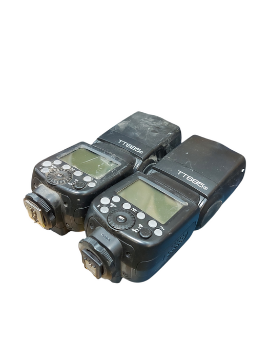 Lot 2x Sony and cannon  Godox TT685 Camera Flash