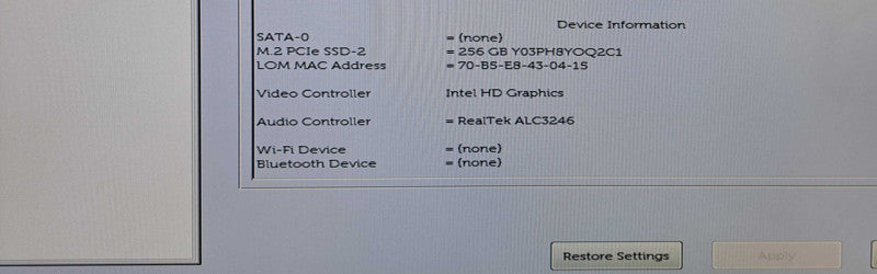 Dell OptiPlex 3080 Micro | i5-10500T @ 2.30GHz 6C, 8GB DDR4, 256GB NVMe