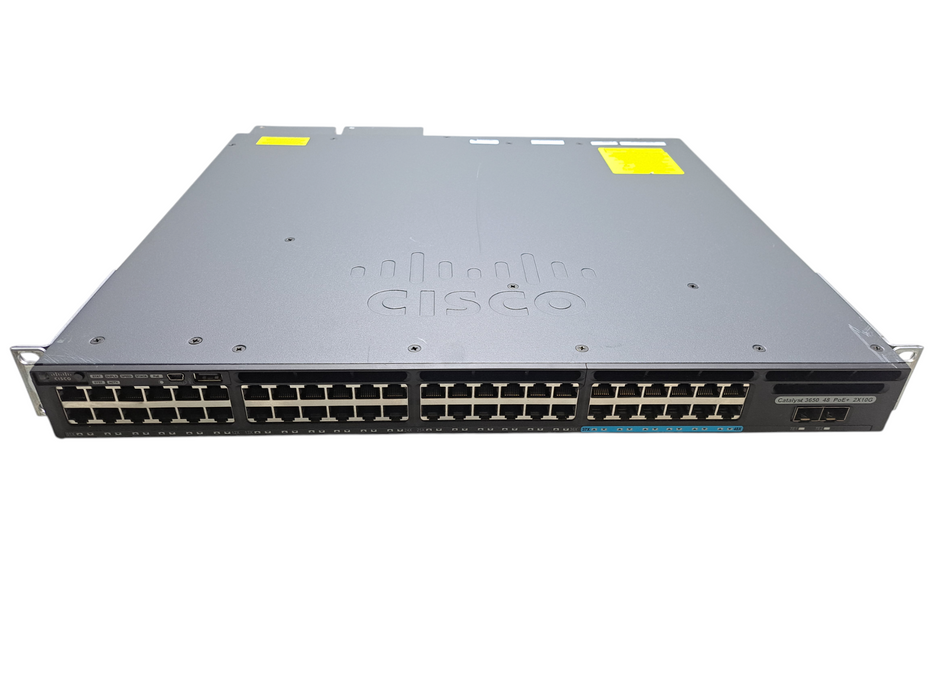 Cisco WS-C3650-12X48FD-S V03 | 48-Port Gigabit/12x MGig Switch w/ 2x 1100W