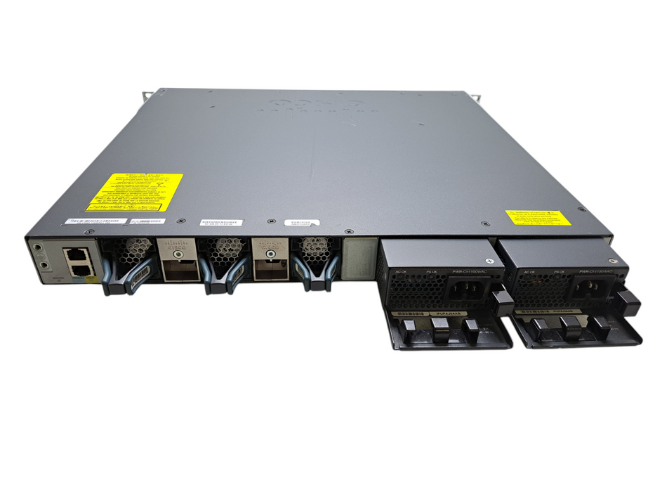 Cisco WS-C3650-12X48FD-S V03 | 48-Port Gigabit/12x MGig Switch w/ 2x 1100W