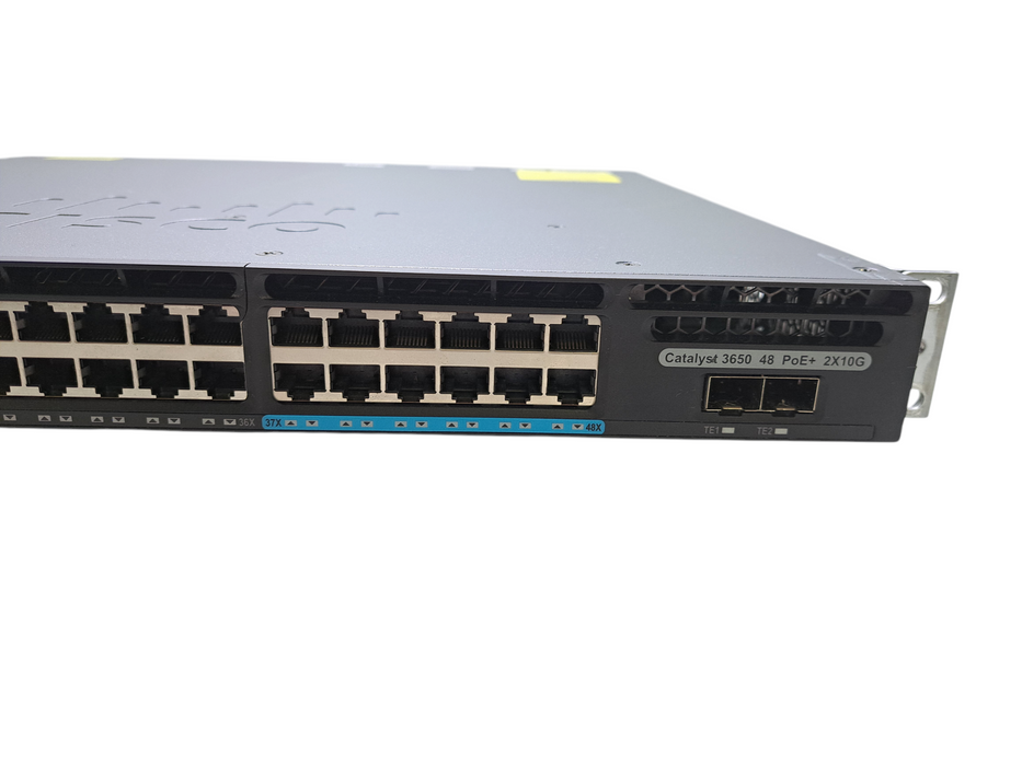 Cisco WS-C3650-12X48FD-S V03 | 48-Port Gigabit/12x MGig Switch w/ 2x 1100W