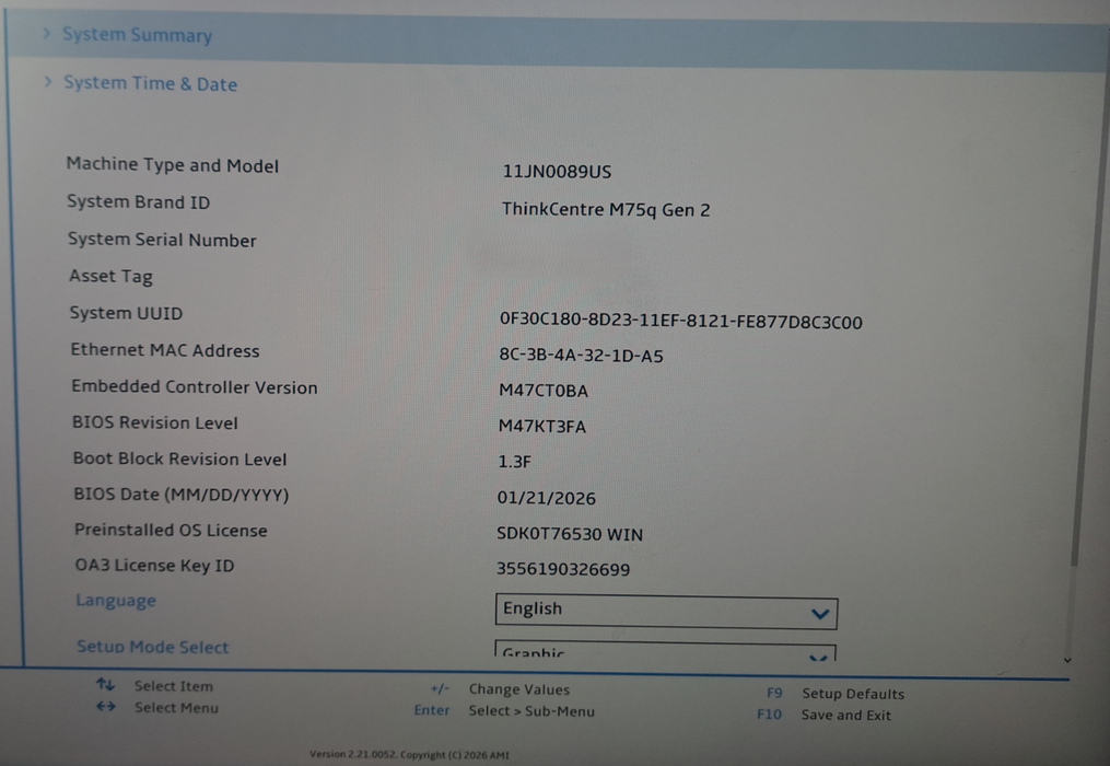 Lenovo ThinkCenter M75q Gen 2 | Ryzen 5 PRO 5650GE | 16GB DDR4 | 256GB NVME READ