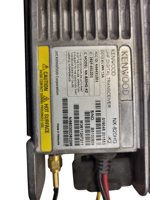 Kenwood NX-820HG-K Digital UHF Radio 450-520MHz 260CH 45W