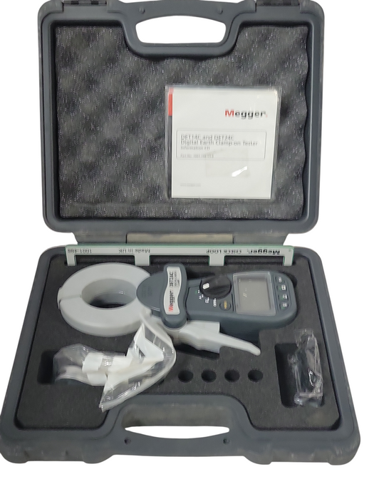 MEGGER EARTH TESTER DET24C DIGITAL CLAMP RESISTANCE METER, READ
