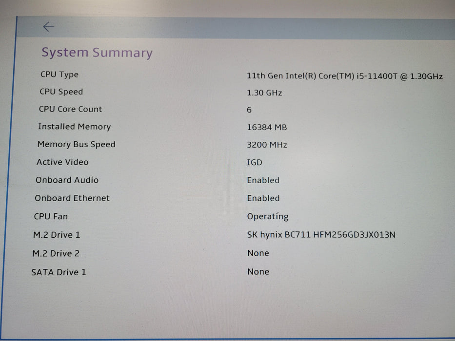 Lenovo ThinkCentre M70q Gen2, Core I5-11400T 1.30GHz, 16GB, 256GB NVMe