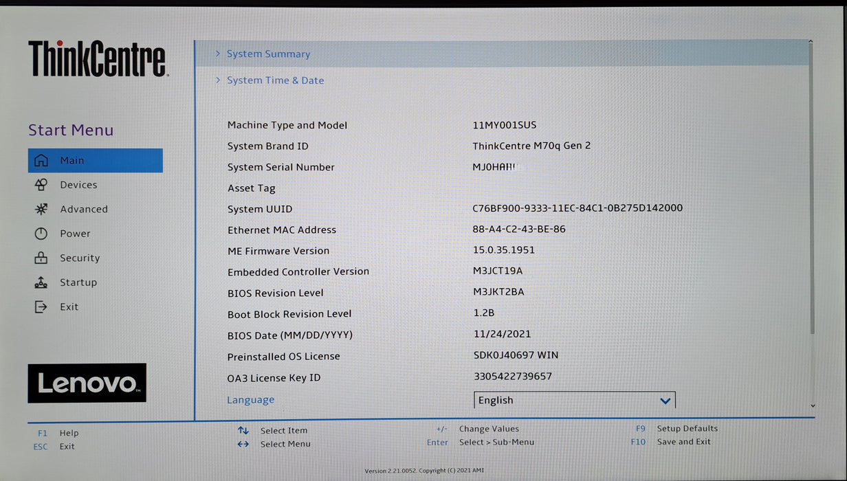 Lenovo ThinkCentre M70q Gen 2 | Intel Core i5-11400T, 8GB DDR4, 256GB NVMe, WiFi