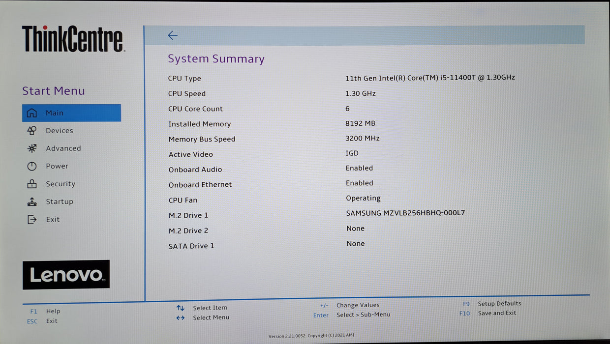 Lenovo ThinkCentre M70q Gen 2 | Intel Core i5-11400T, 8GB DDR4, 256GB NVMe, WiFi