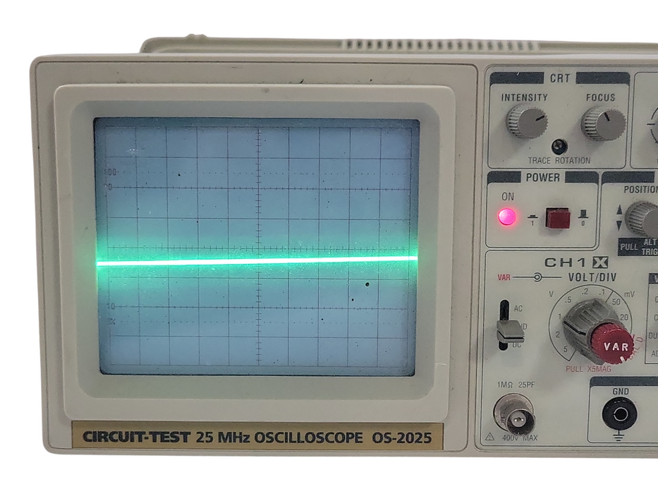 Circuit-Test 25MHz OSCILLOSCOPE OS-2025, READ