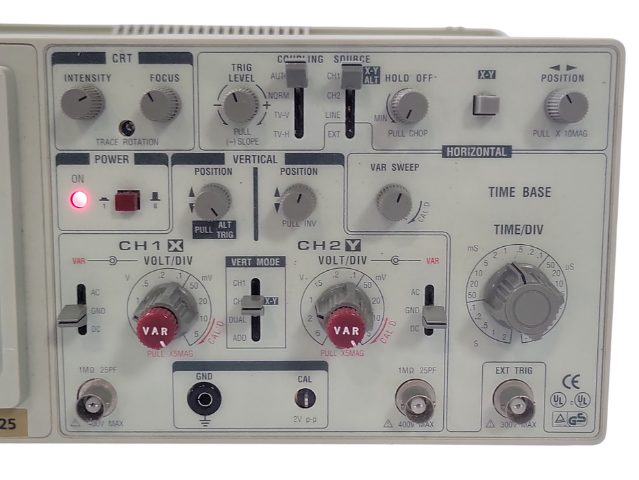 Circuit-Test 25MHz OSCILLOSCOPE OS-2025, READ