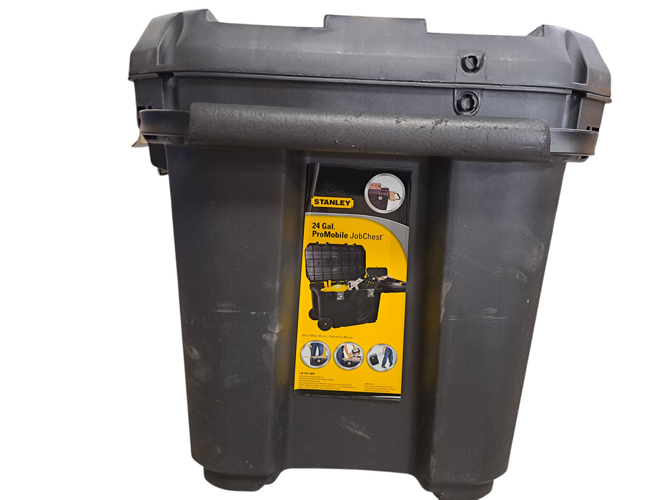 STANLEY 24 Gallon Mobile Rolling Tool Chest w/ Extendable Handle and Lock