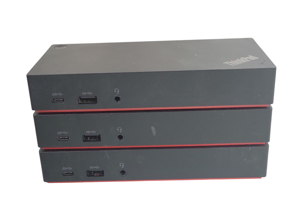 Lot of 3x Lenovo ThinkPad USB-C Dock Gen2 40AS docking stations