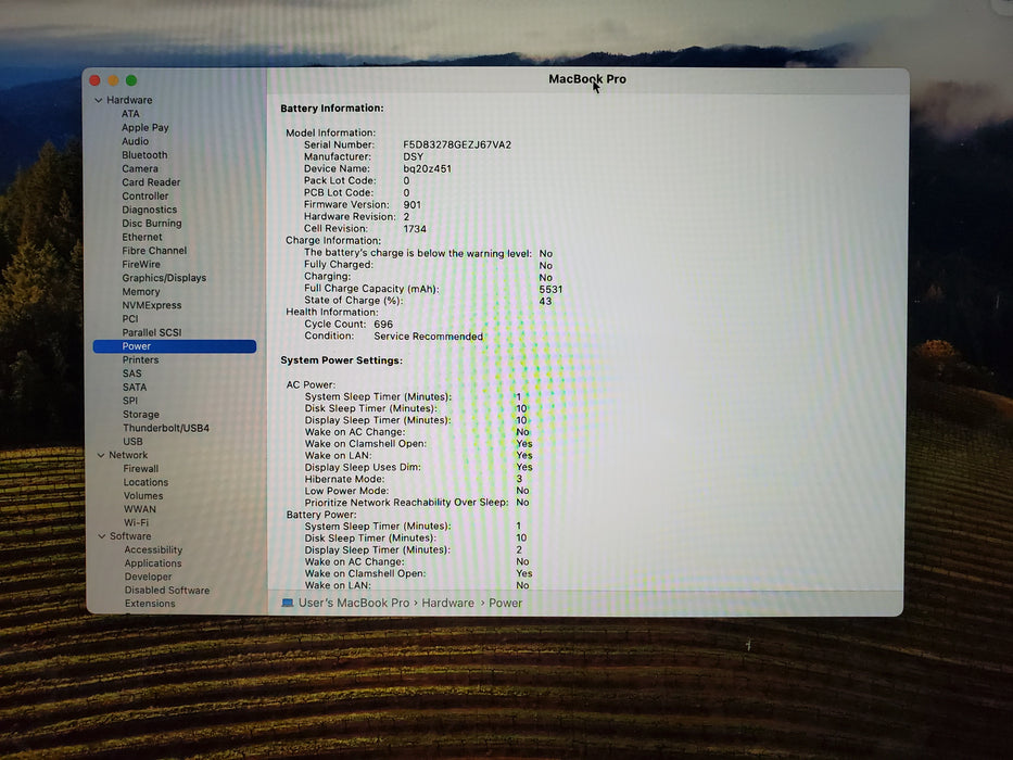 Apple Macbook Pro A1990 2018 15'' Core i7-8850HK 16GB RAM 512GB SSD