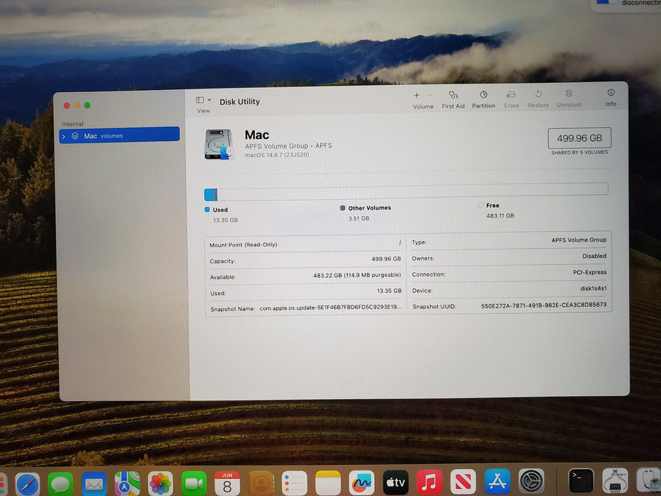 Apple Macbook Pro A1990 2018 15'' Core i7-8850HK 16GB RAM 512GB SSD