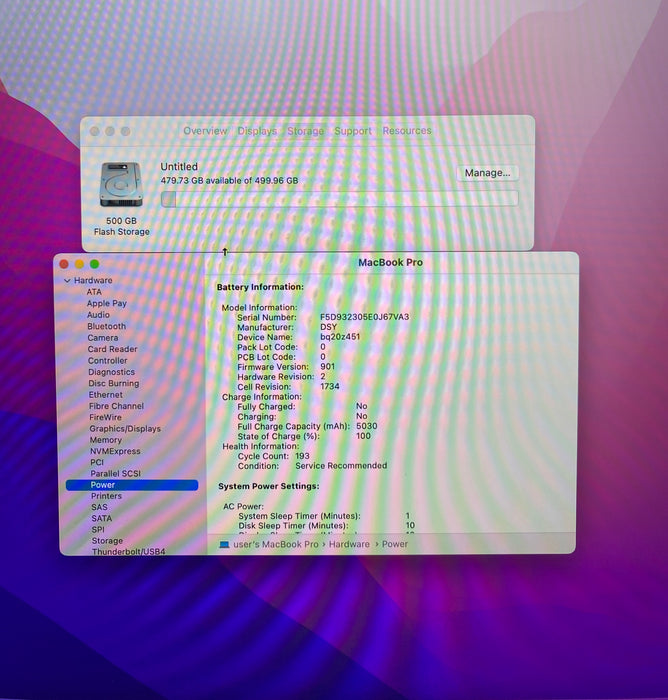 Apple MacBook Pro 15" 2019 i7-9750H Radeon Pro 560X GPU 16GB RAM 510GB SSD READ!