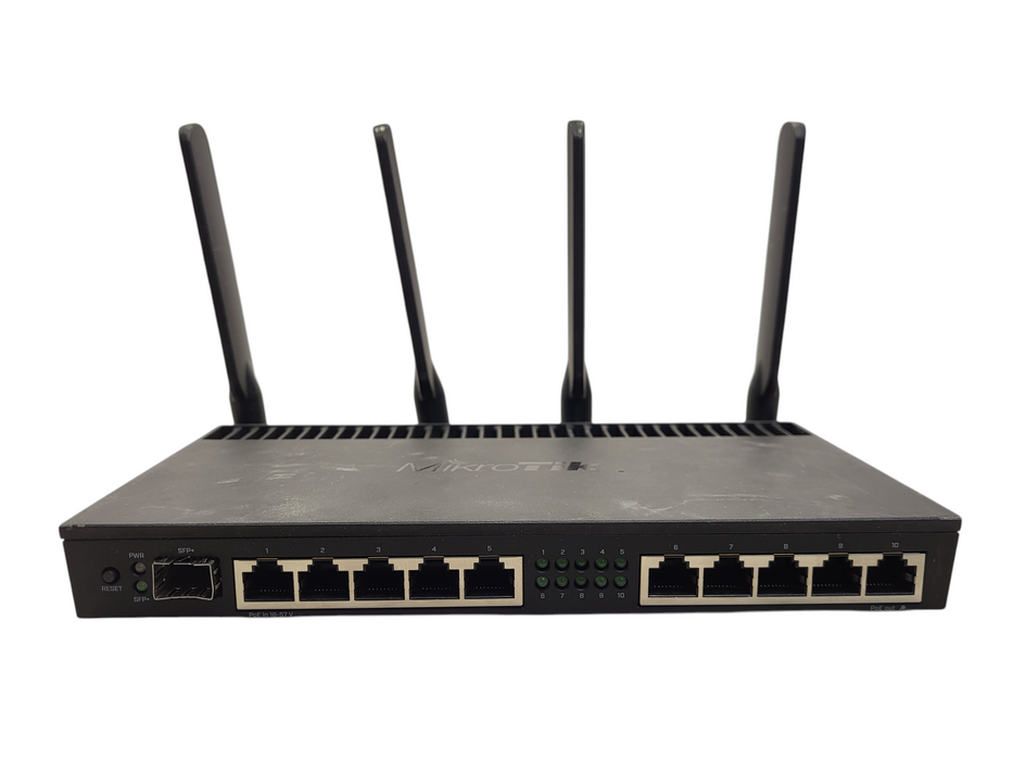 MikroTik RB4011iGS+5HacQ2HnD-IN 10-Port Gigabit Router WiFi AC SFP+ PoE READ