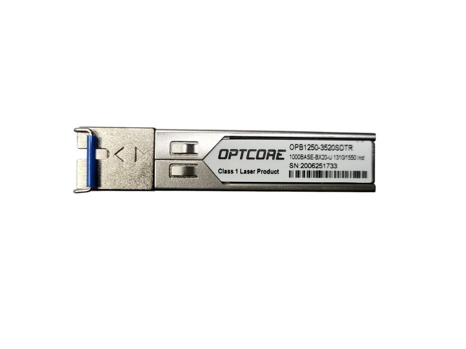 Optcore OPB1250-3520SDTR 1000BASE-BX SFP SC 1310nm-TX/1550nm-RX 20km Transceiver