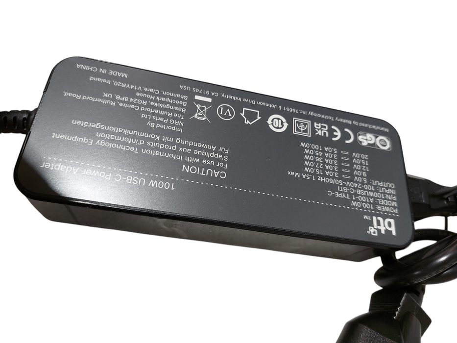 BTI 100Watt USB C Type Power Adapter Model: 492-BCBK-BTI AC ADAPTER