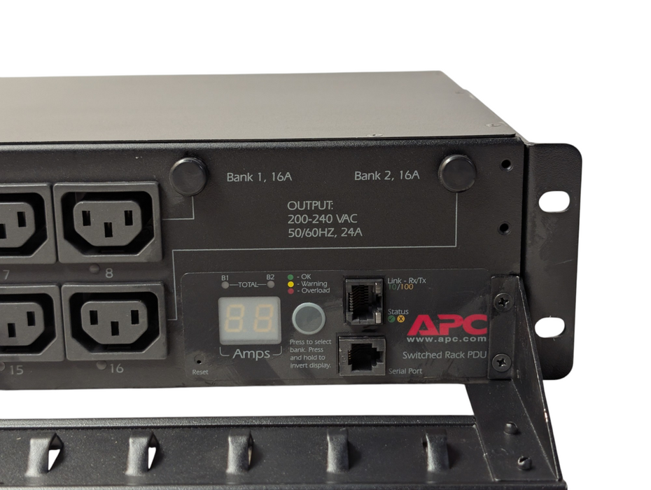 APC AP7911A Switched & Metered Rack PDU 200-240V NEMA L6-30P